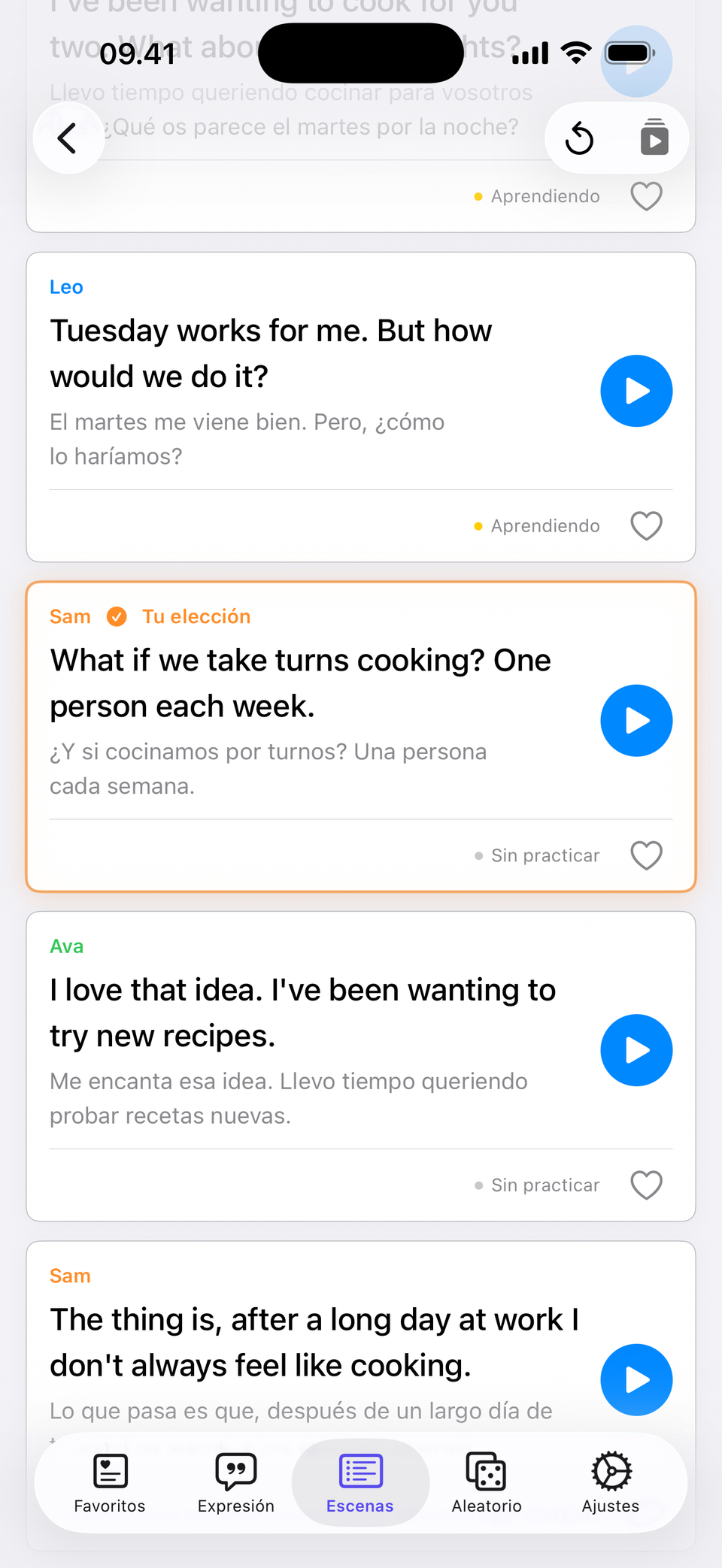 Elige una respuesta — Cambia la historia